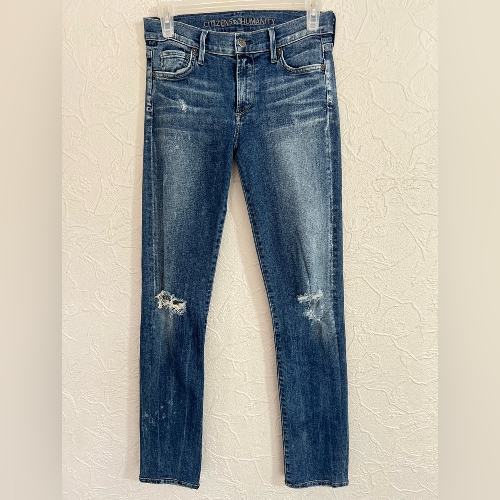 Citizens of Humanity Ava Low Rise Skinny Leg Blue Jeans Womens 27 Made in USA